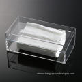 Yellow acrylic tissue box napkin box lucite